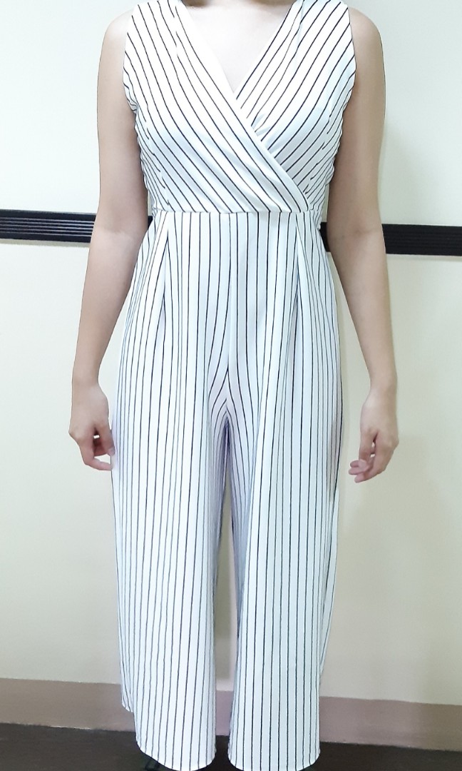 white semi formal jumpsuit