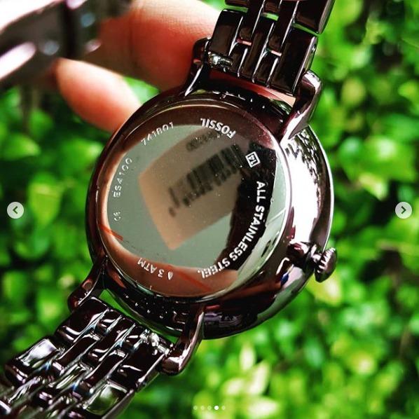 Fossil Women s 36mm Jacqueline Wine Stainless Steel Watch ES4100