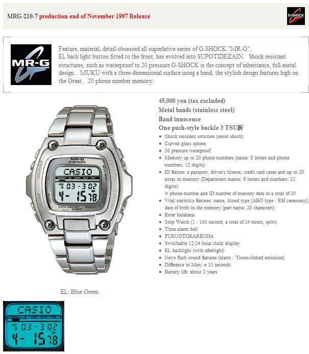 casio mrg 210