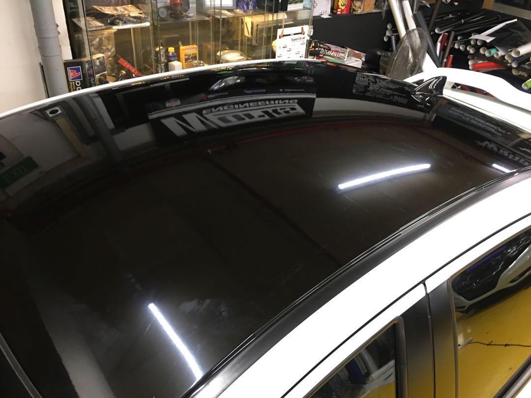 Honda City Glossy Black Roof Wrapped Car Accessories Accessories On Carousell