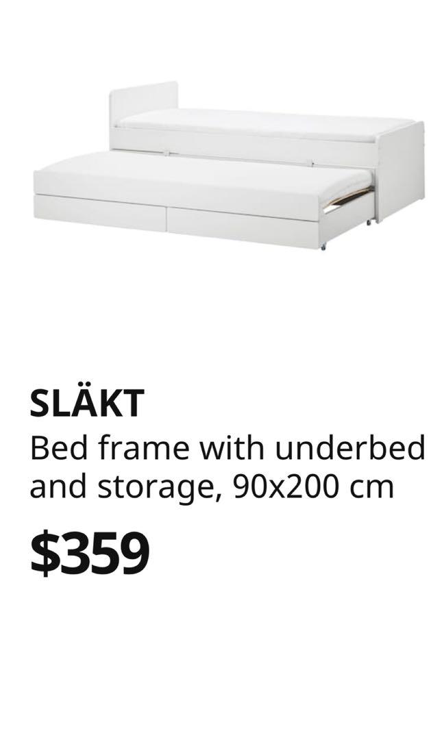 IKEA bed frame, Furniture & Home Living, Furniture, Bed Frames