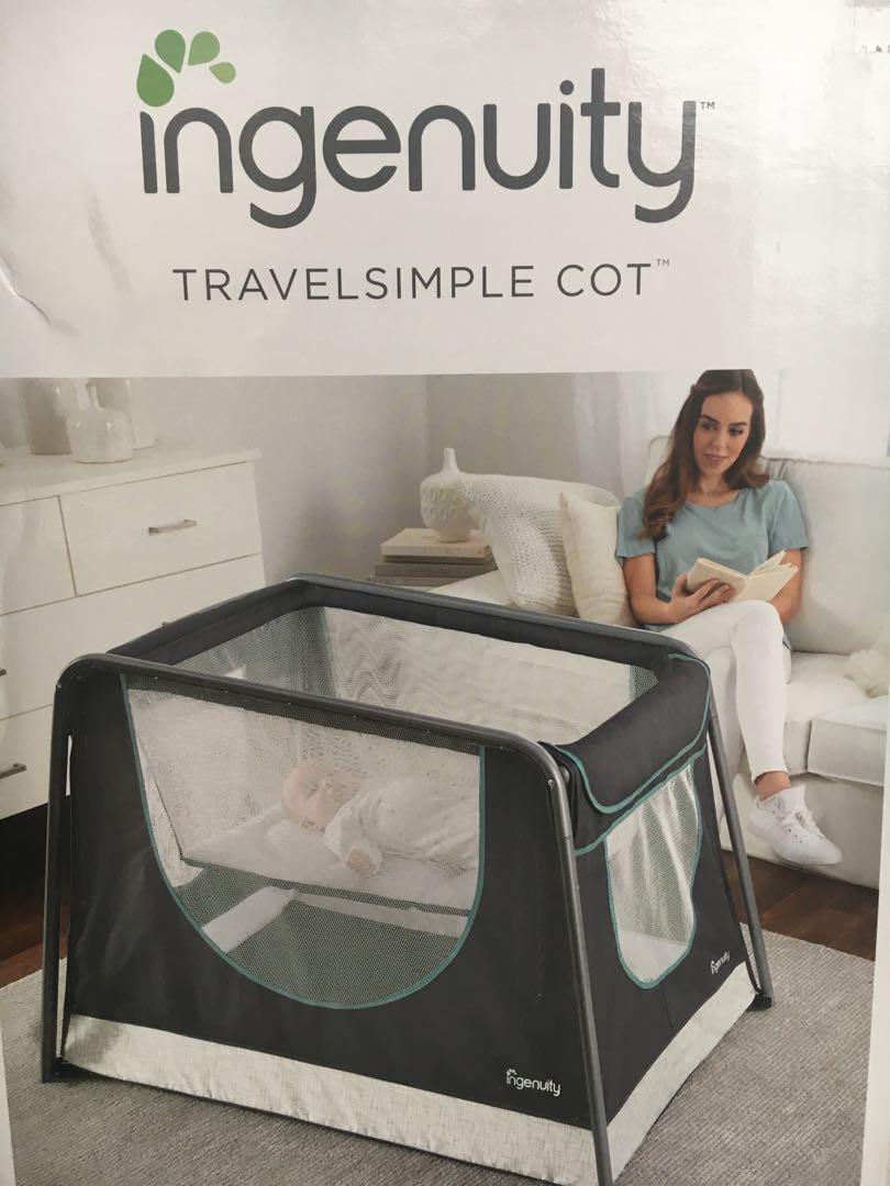 Ingenuity Beaumont Travel Simple Cot Babies Kids Others on Carousell