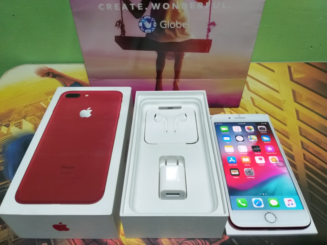 Iphone 7 Plus 128gb Red Edition Complete Package Ntc Mobile Phones Gadgets Mobile Phones Iphone Iphone 7 Series On Carousell