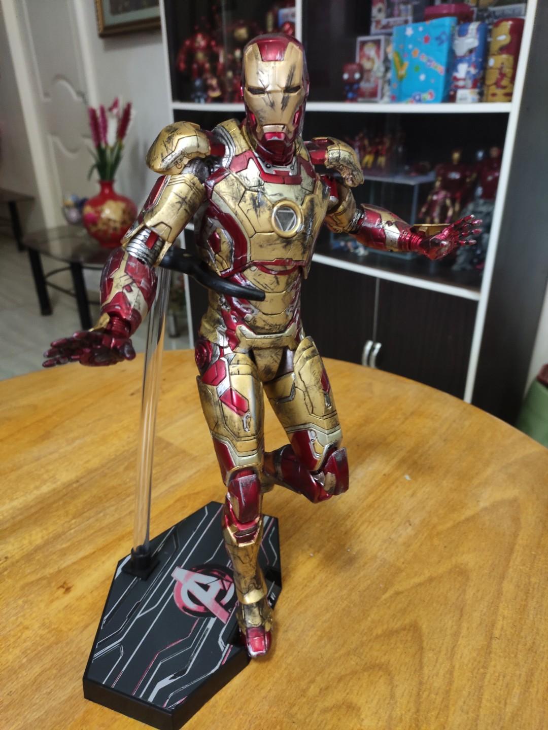 Iron Man Mark 42 battle damaged Custom 1/6, Hobbies & Toys, Toys ...