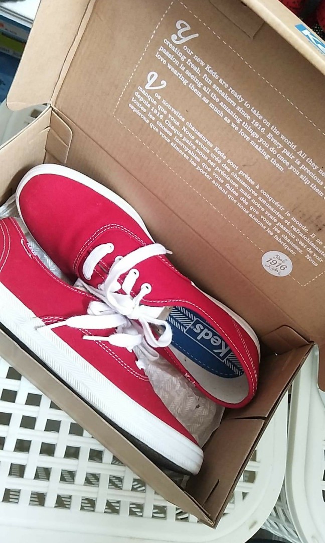 keds red shoes