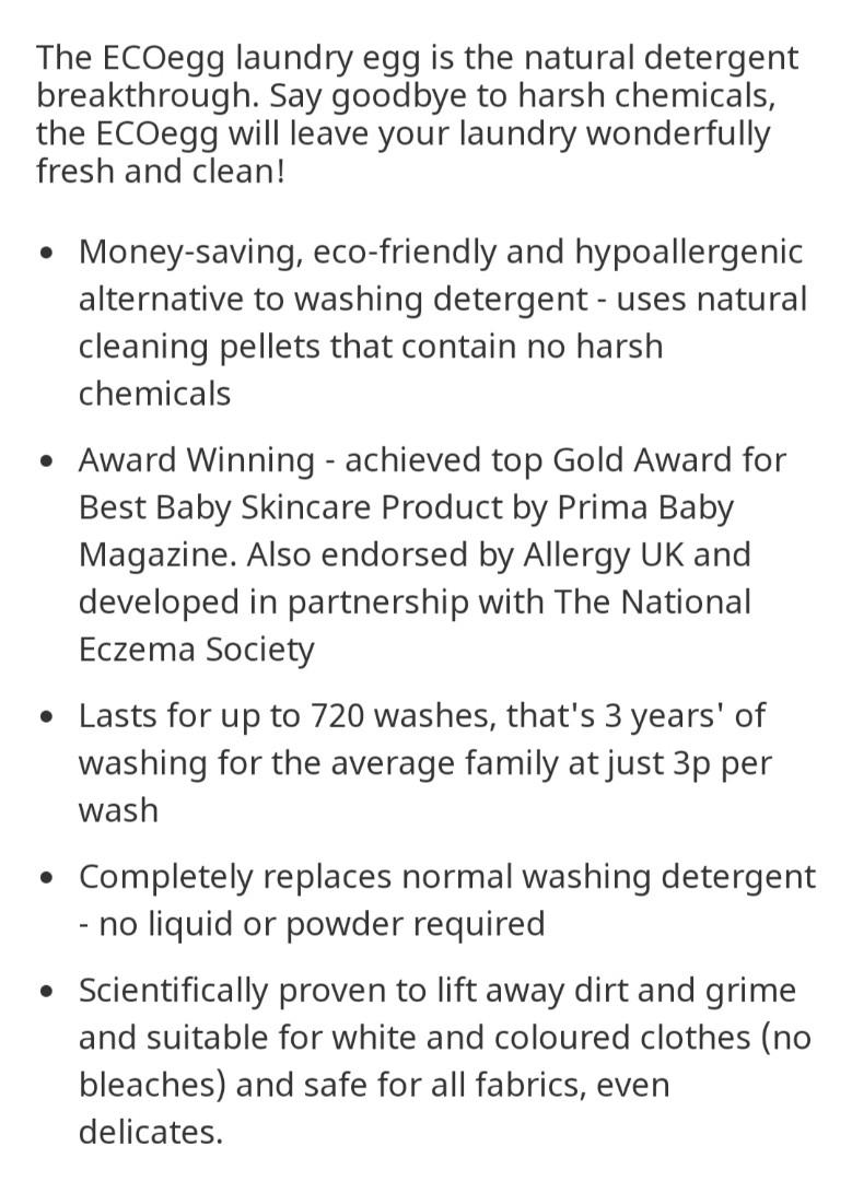 Laundry Ecco Egg by JML, Everything Else on Carousell