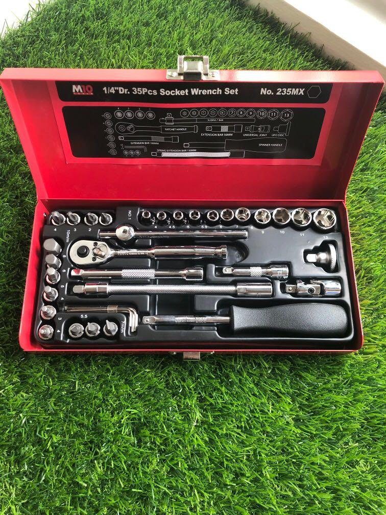 M10 35 pcs socket wrench set