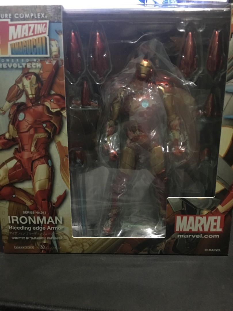 Marvel Amazing Yamaguchi Revoltech No 013 Iron Man Bleeding Edge Armor Toys Games Toys On Carousell