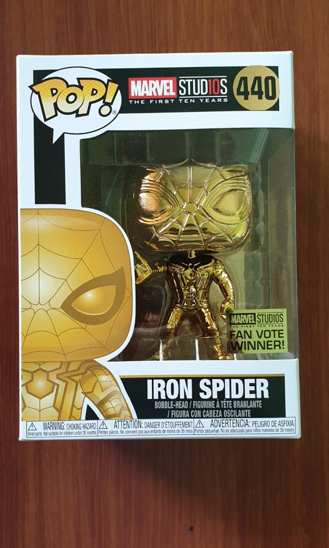 iron spider gold funko pop