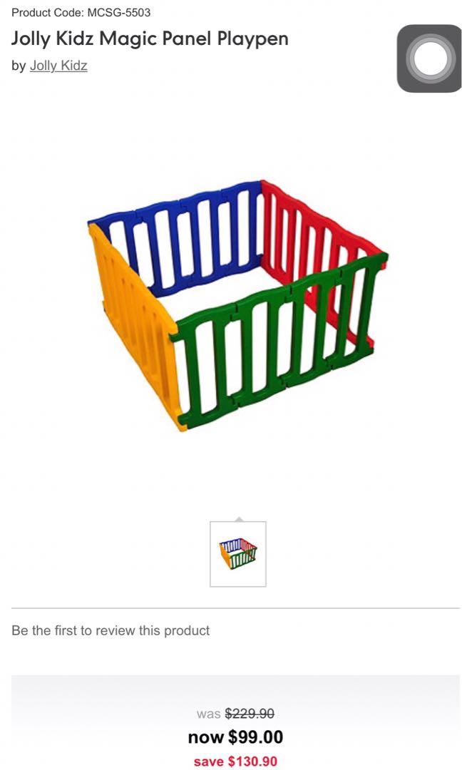 Mothercare Jolly Kidz Magic Playpen 16pcs Babies Kids Infant Playtime on Carousell