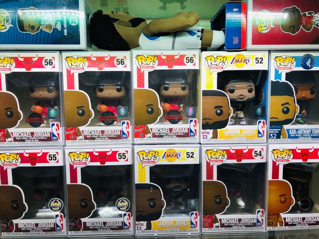 NBA Funko Pop for sale (Category: Designer & Blind Box Toys) located in Makati City. Submitted by krjd21 (Listing ID 239998723, Image 1). Description: Michael Jordan 56 - 1,300 Michael Jordan 55 - 1,500.