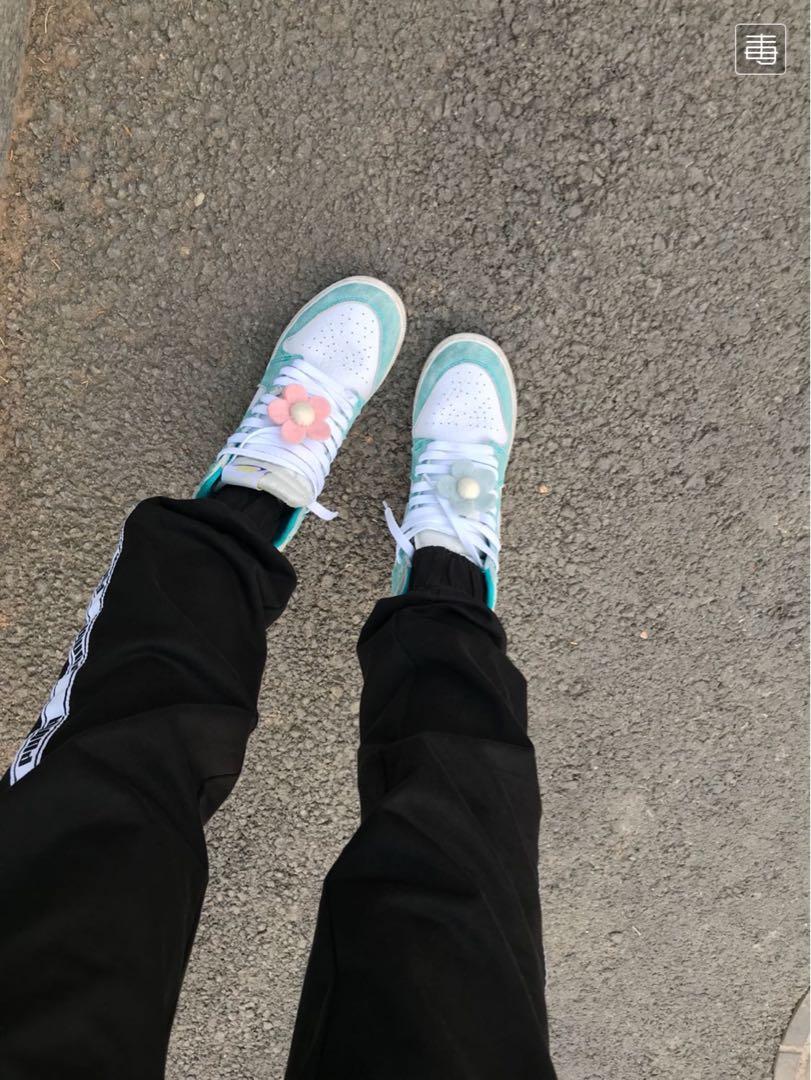 Nike air Jordan 1 Turbo Green Tiffany blue sneakers US5 size 5, Men's ...