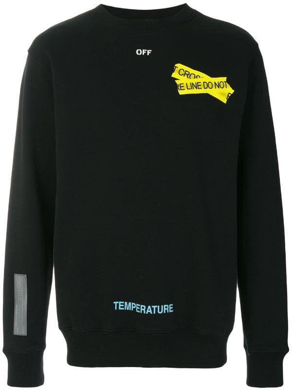 Off white sales temperature sweater