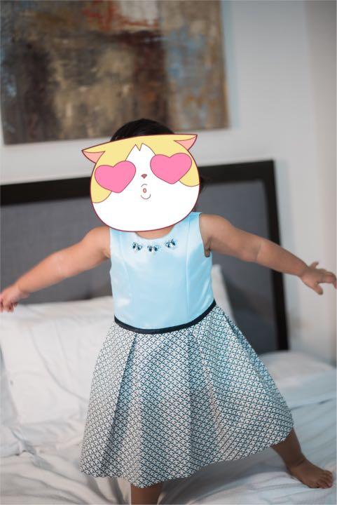 Periwinkle Powder Blue Formal Dress (Category: Babies & Kids Fashion) located in Quezon City. Submitted by shoppepper888 (Listing ID 240075240, Image 1). Description: ✅Used once only for few hours during 2nd Birthday ✅Can pass as brand new ✅Good deal.
