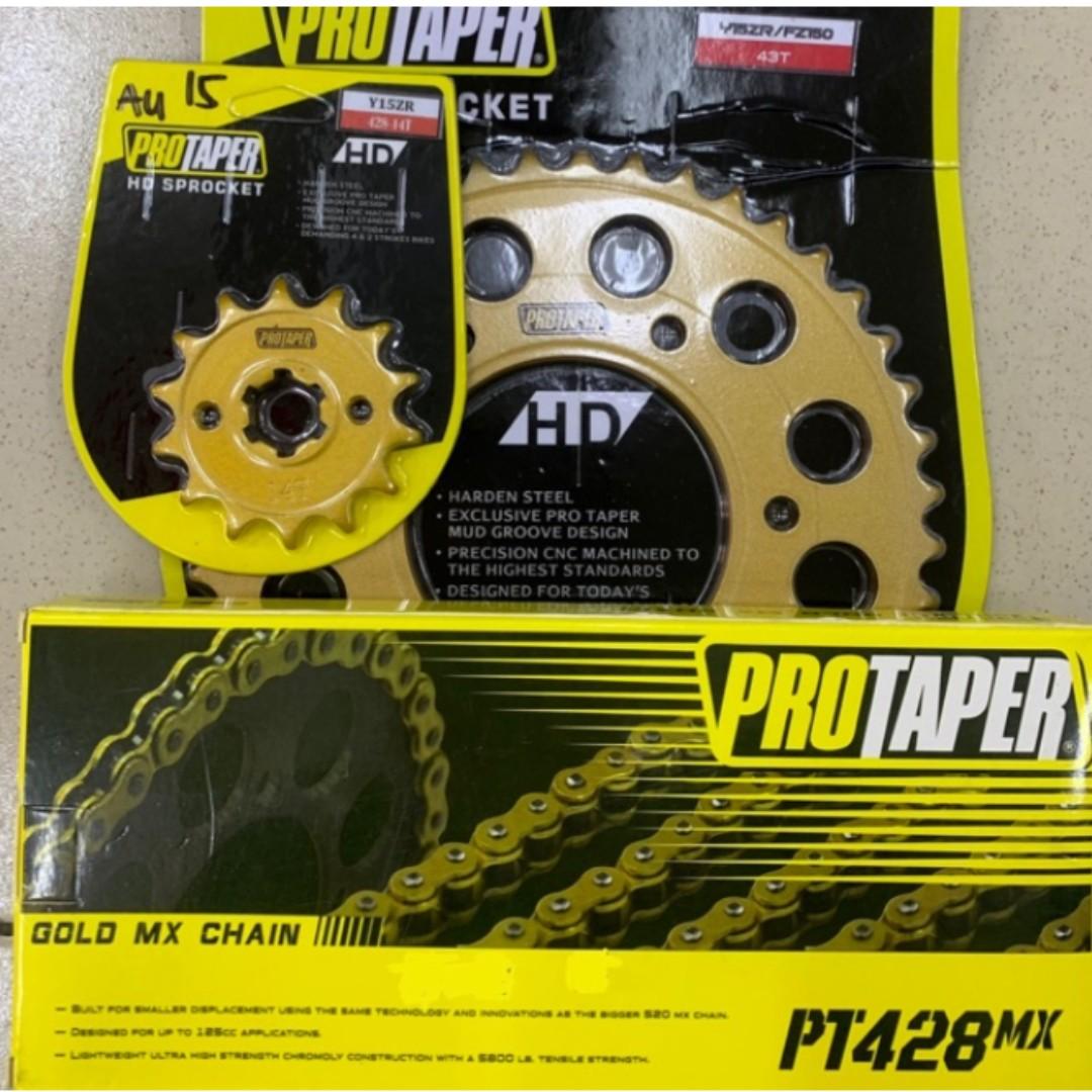 Protaper 428 Hd O Ring Chain And Sprocket Set Motorcycles Motorcycle Accessories On Carousell