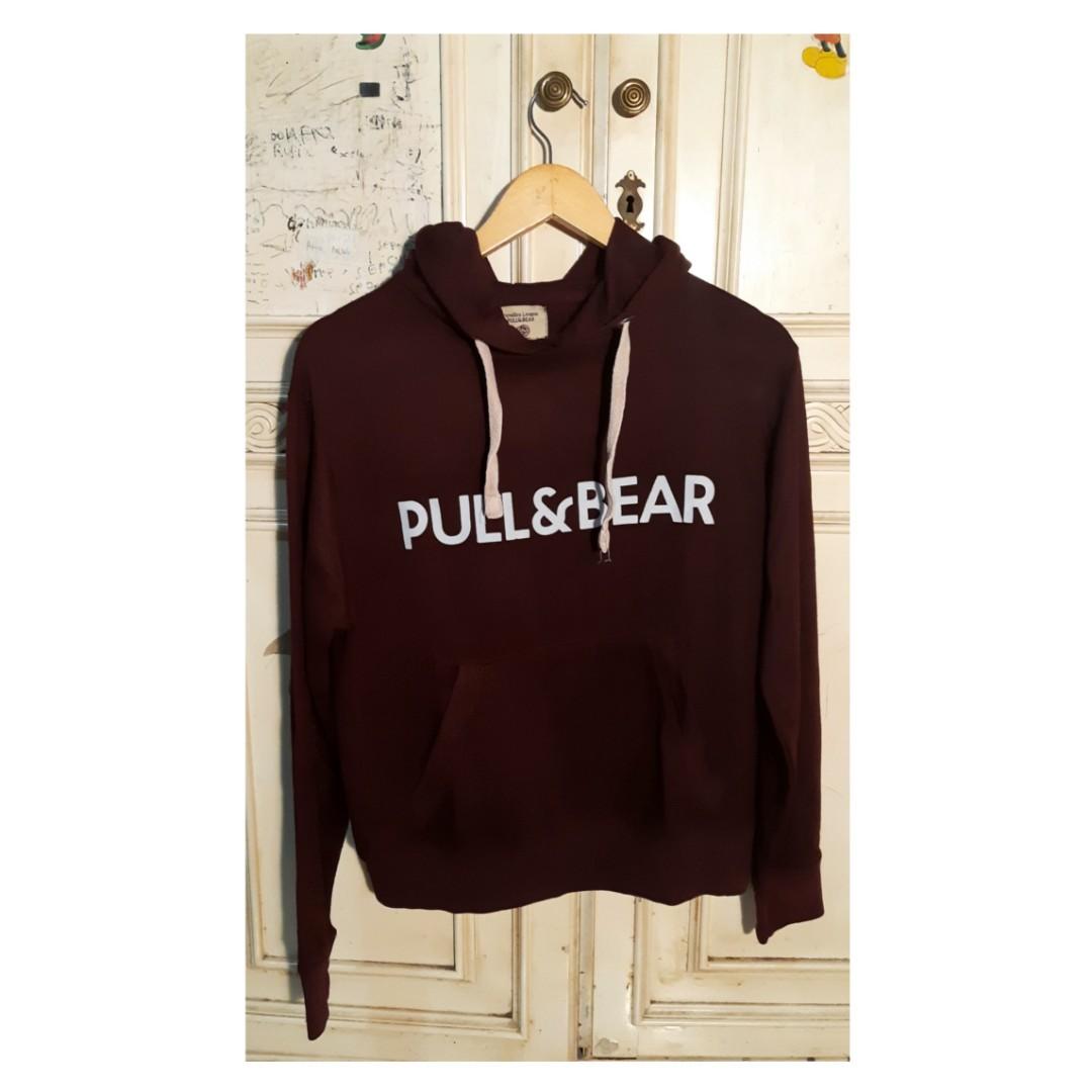Pull and bear maroon hoodie sales