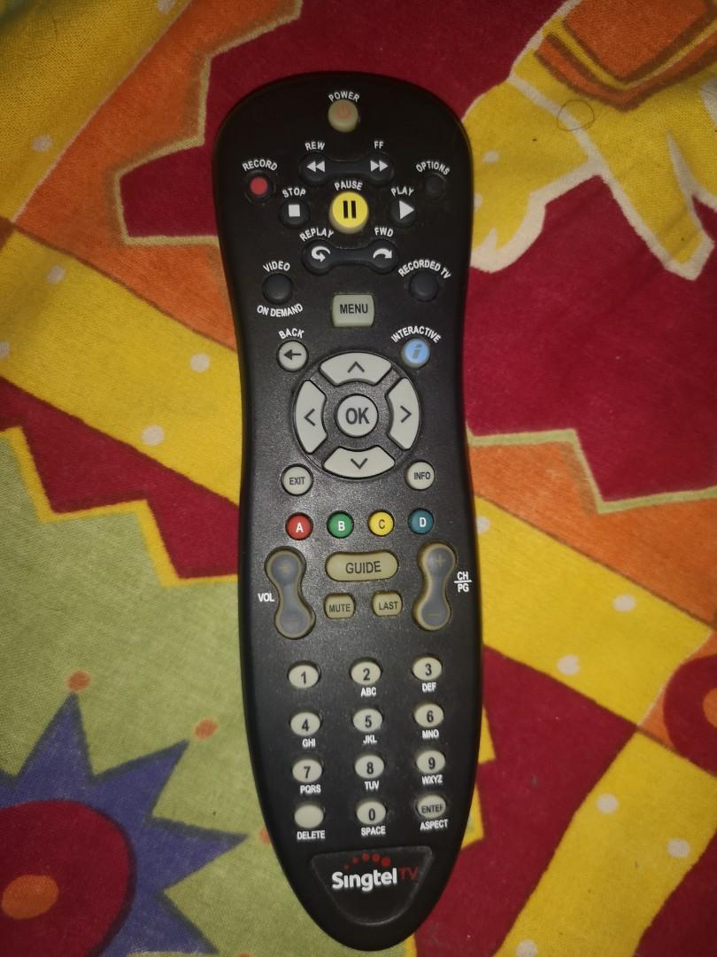 Remote Control for singtel TV set top box, TV & Home Appliances, TV