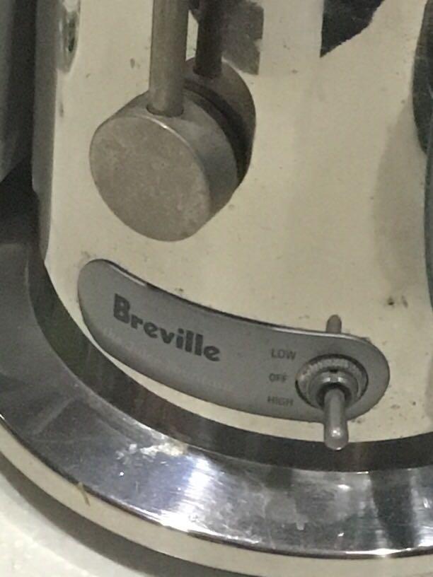 Selling my Breville Juicer (Category: Juicers, Blenders & Grinders) located in Pasig City. Submitted by pdychang (Listing ID 240061078, Image 2). Description: Got this a few years back. Seldom uses it. Upgraded to a different juicer. .