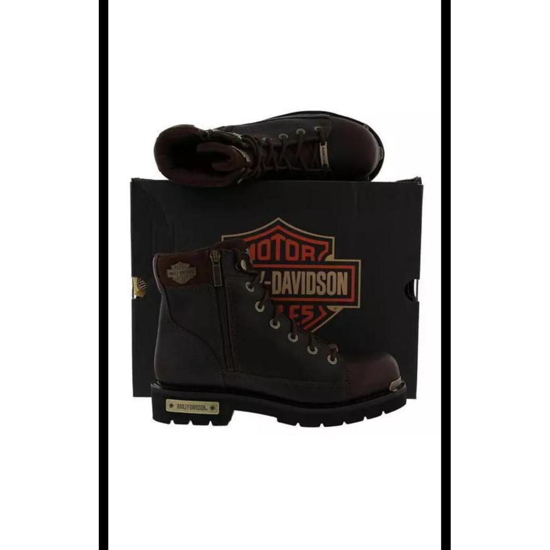 Sepatu Boots Bikers Harley Davidson Chipman Mens Brown Ori Fesyen Pria Sepatu Sepatu Boot Di Carousell