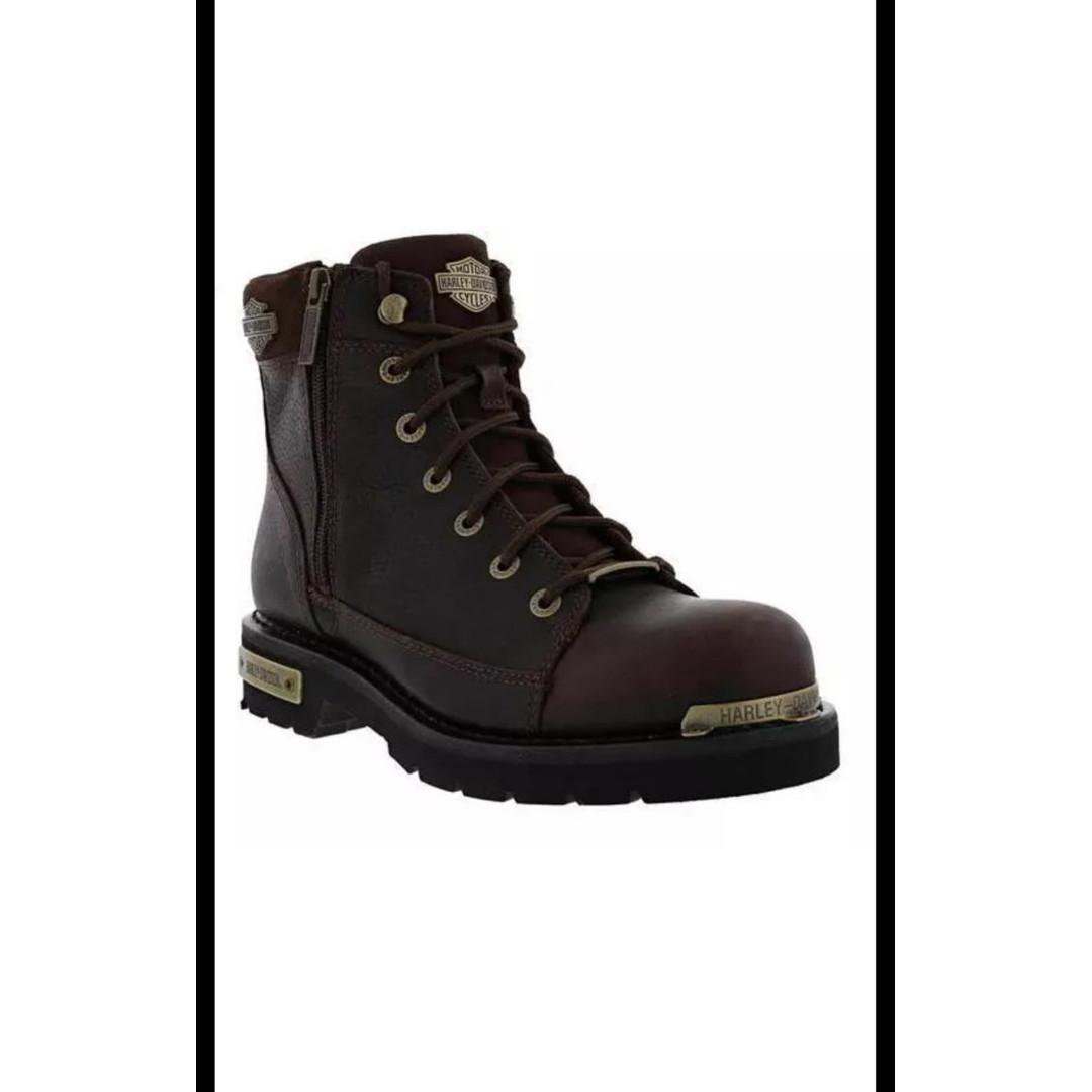 Sepatu Boots Bikers Harley Davidson Chipman Mens Brown Ori Fesyen Pria Sepatu Sepatu Boot Di Carousell
