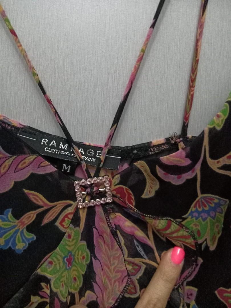 Sexy Floral spaghetti top (Category: Sleeveless) located in Manila. Submitted by declutter_with_s (Listing ID 240102993, Image 2). Description: paisley, floral, party or casual summer top, this is it! ❤.