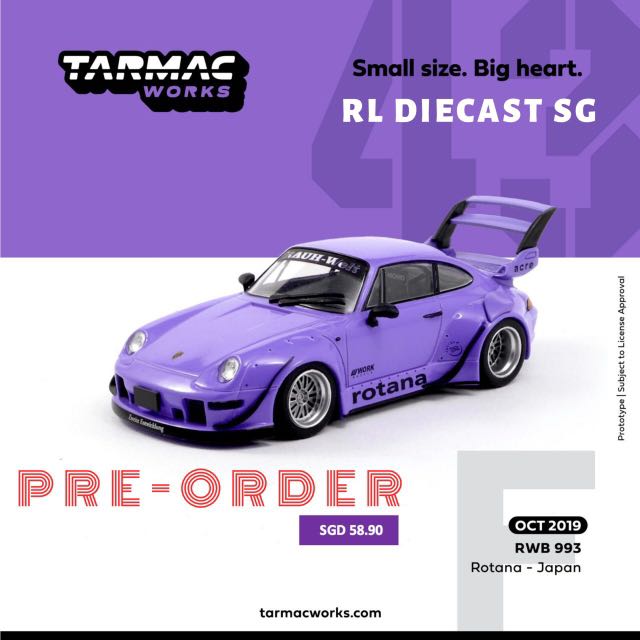 Tarmac Works 1:43 Porsche RWB 993 Rotana - Japan, Hobbies & Toys