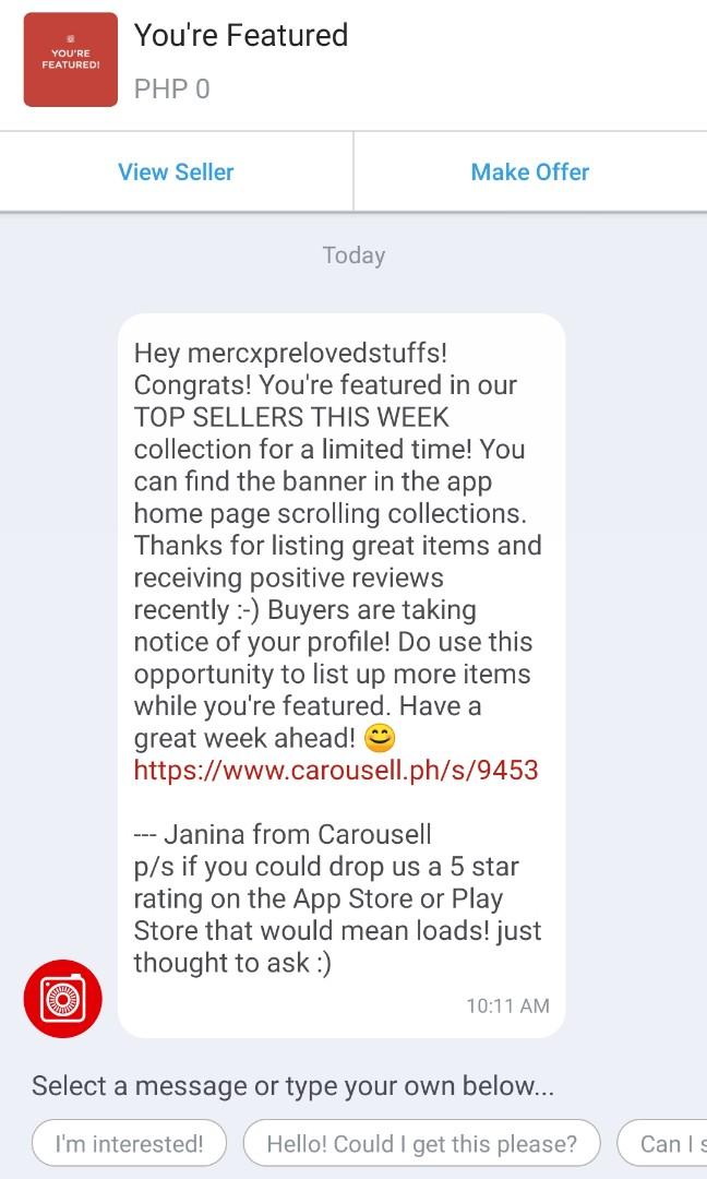 Thank you 💖 (Category: Community) located in Quezon City. Submitted by merxprelovedstuff (Listing ID 239967165, Image 1). Description: Thank you once again buyers and carousell 😘😘.
