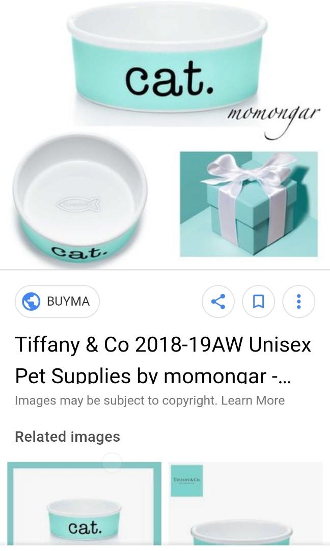 Tiffany and co cat bowl Clearance
