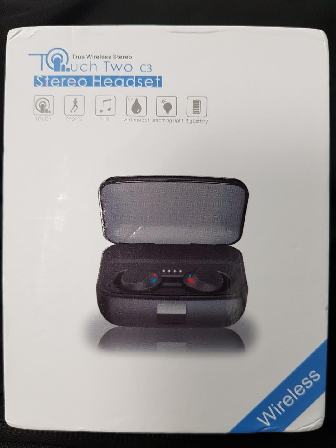 Touch Two C3 Bluetooth Earbuds Electronics Audio On Carousell