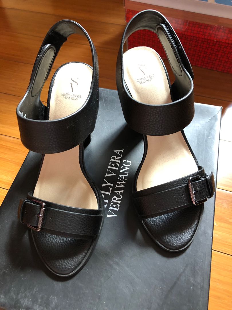 vera wang black heels