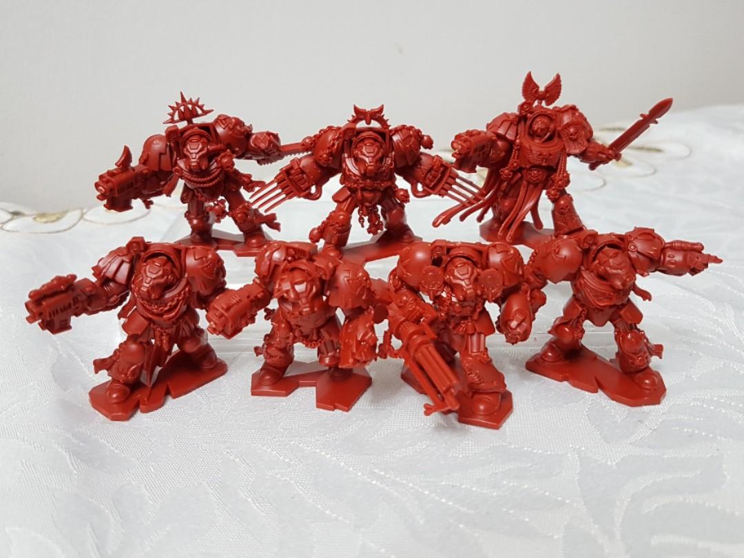 Warhammer 40k Space Hulk Blood Angels Terminators X7 Complete Toys Games Bricks Figurines On Carousell