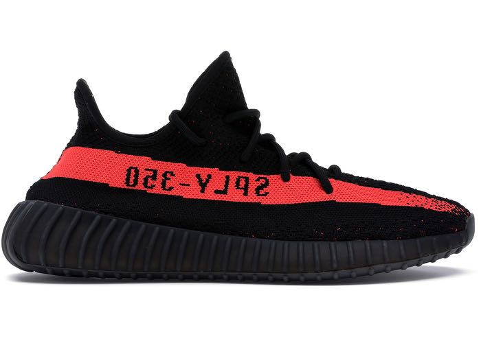 red stripe yeezy 350
