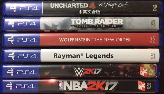 Used PS4 games