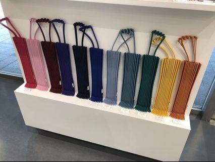 全新 me isseymiyakebaobao TRUNK PLEATS BAG 三宅一生帆布包皺摺包樹幹包 現貨寶寶粉