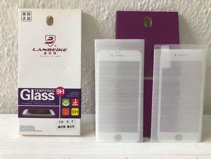 IPhone 6/7 White Tempered Glass Screen Protecter