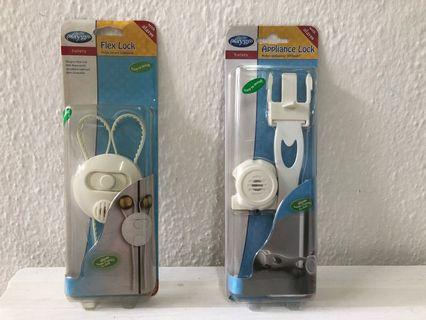 Playgro Safety Flex Lock With Alarm(Pack of 2) + Free Gift(2 Baby Bib)