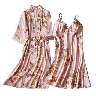 Sleep dress with kimono