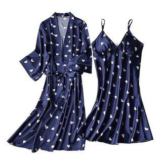 Sleep dress with kimono