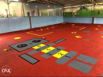 high grade Epdm seamless rubber flooring for playground epdm rubber