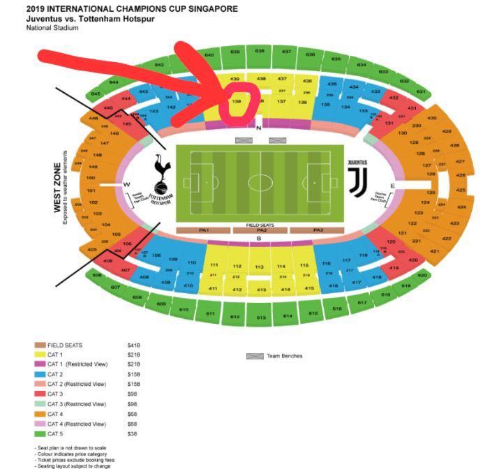 2 X Cat 1 Juventus Vs Tottenham Hotspur International Champions Cup Tickets Entertainment Gift Cards Vouchers On Carousell