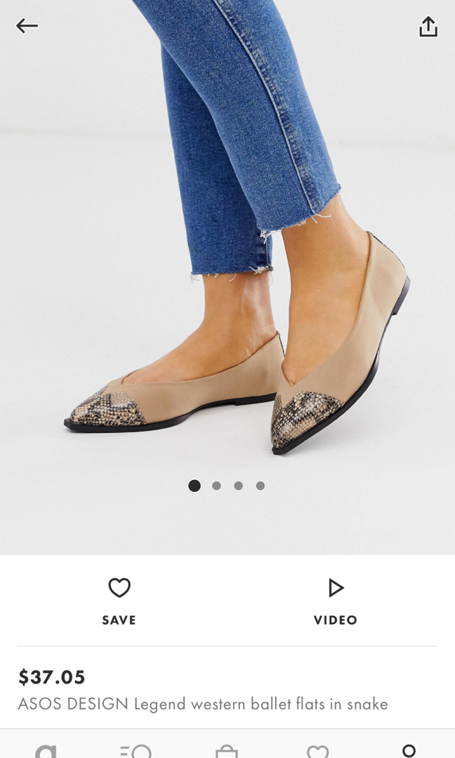 snake ballet flats