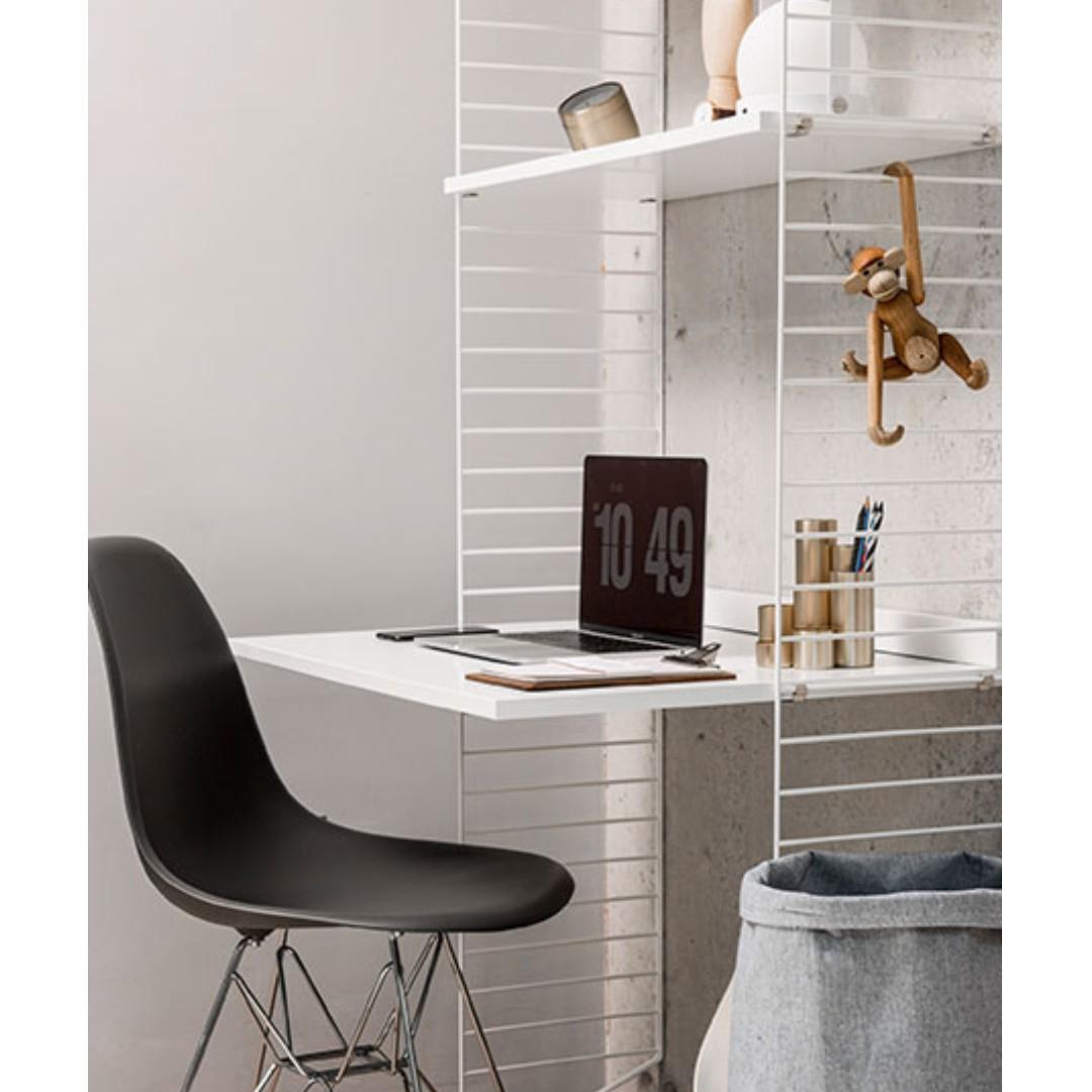 Authentic string system shelving, work desk, storage cabinet unit ...