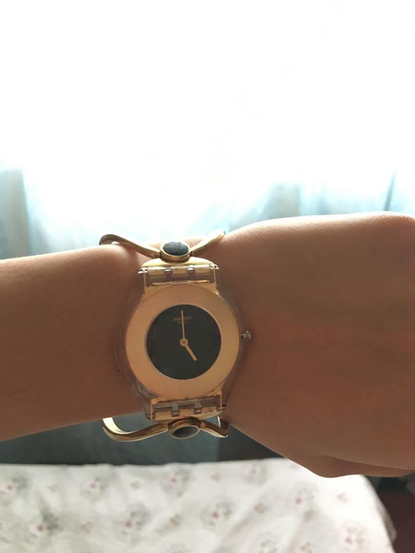 swatch bangle watch