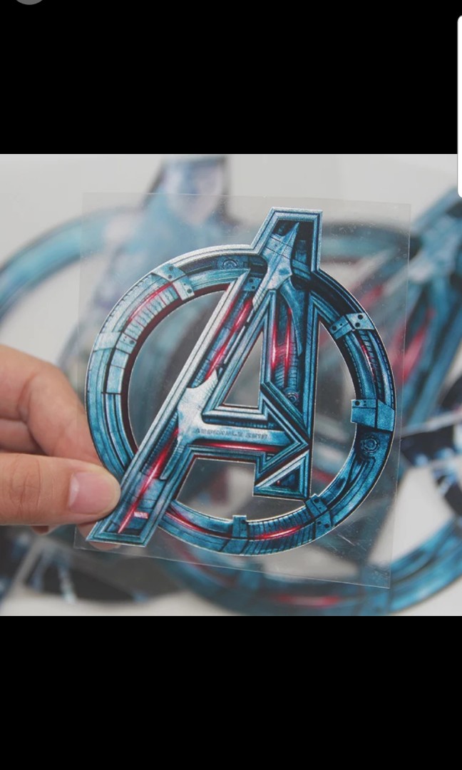 Avengers car sticker (10cm x 8.8cm), Car Accessories, Accessories on Carousell