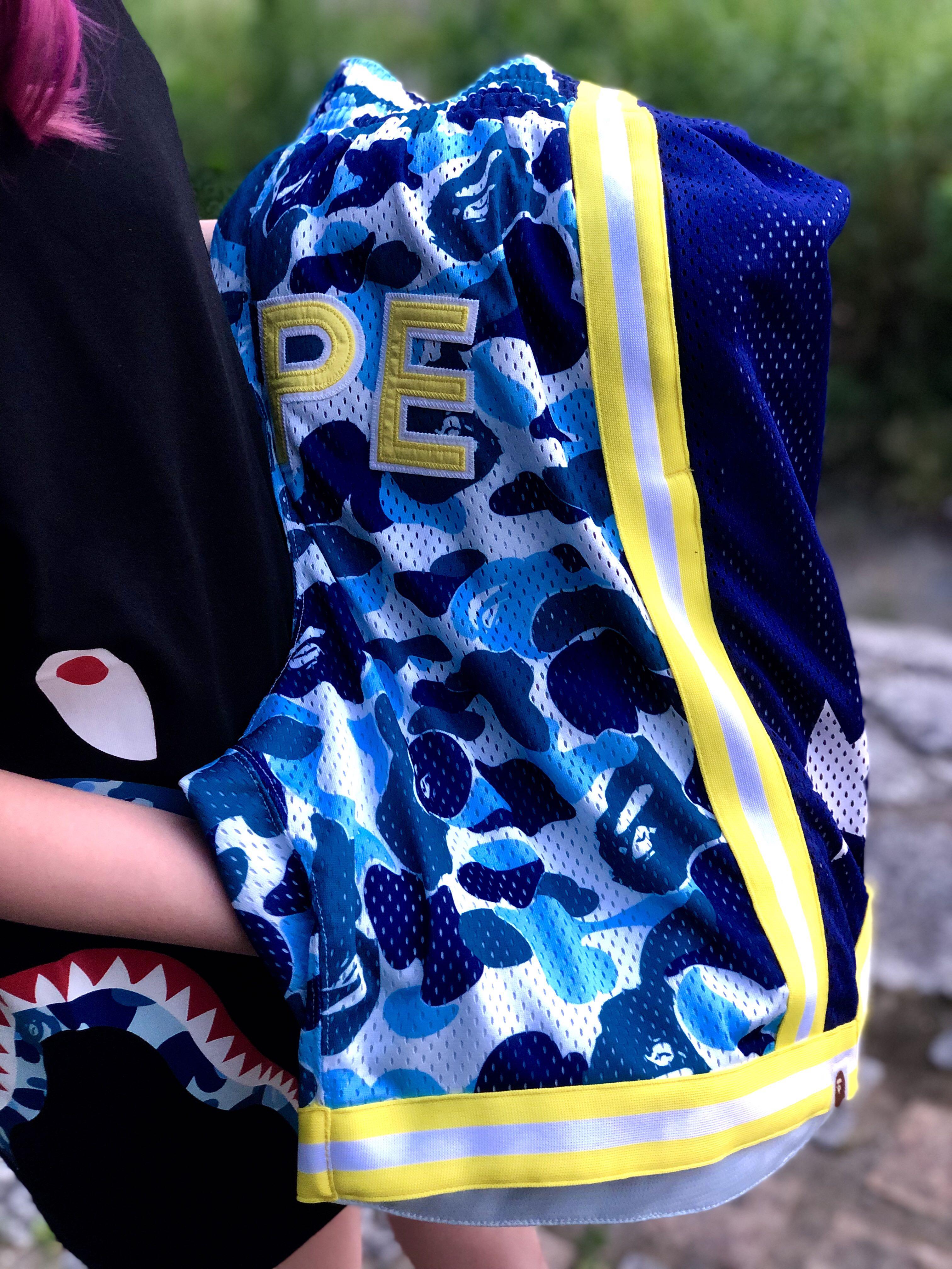 Bape Abc Basketball Sweat Shorts Men S Fashion Clothes Bottoms