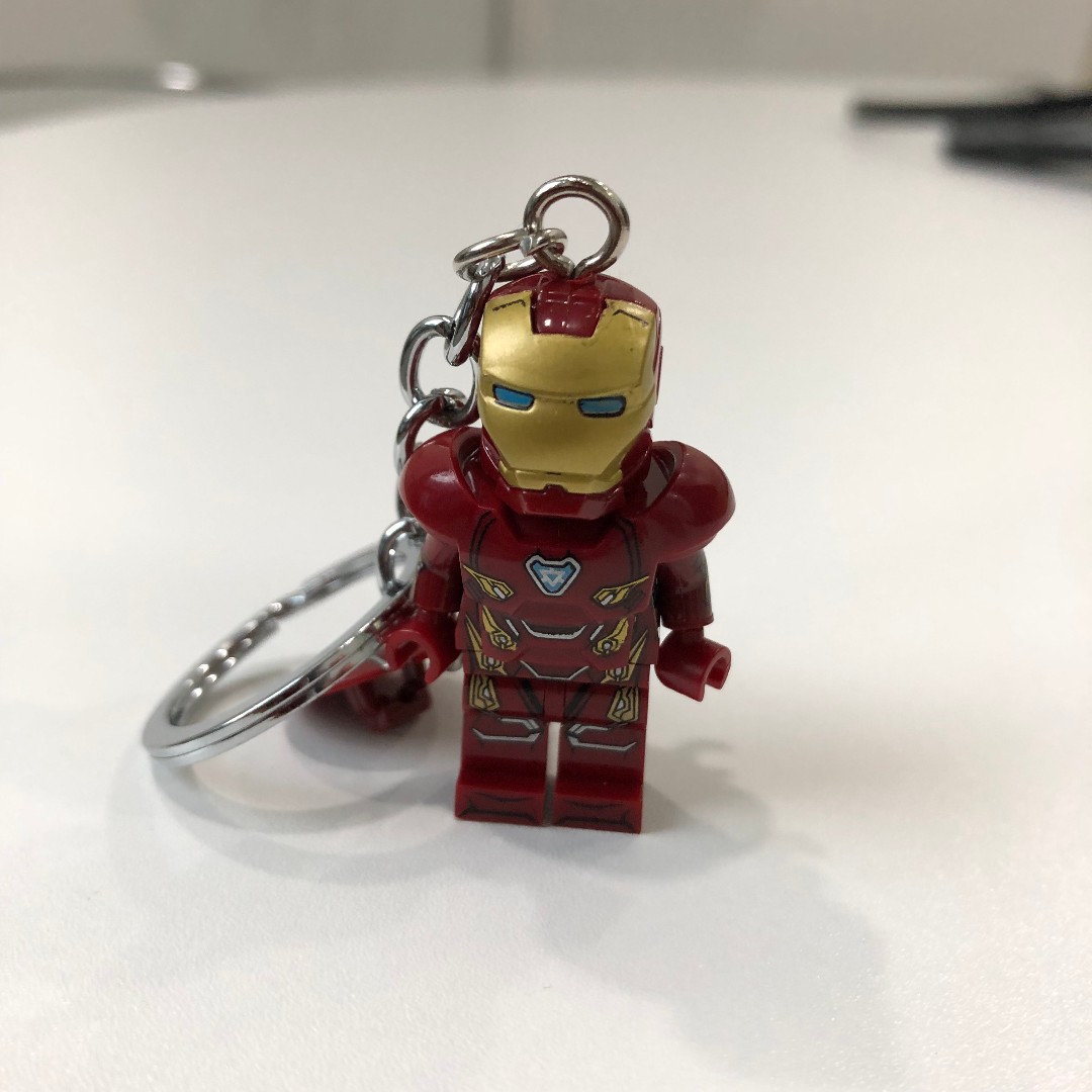 lego keychain iron man