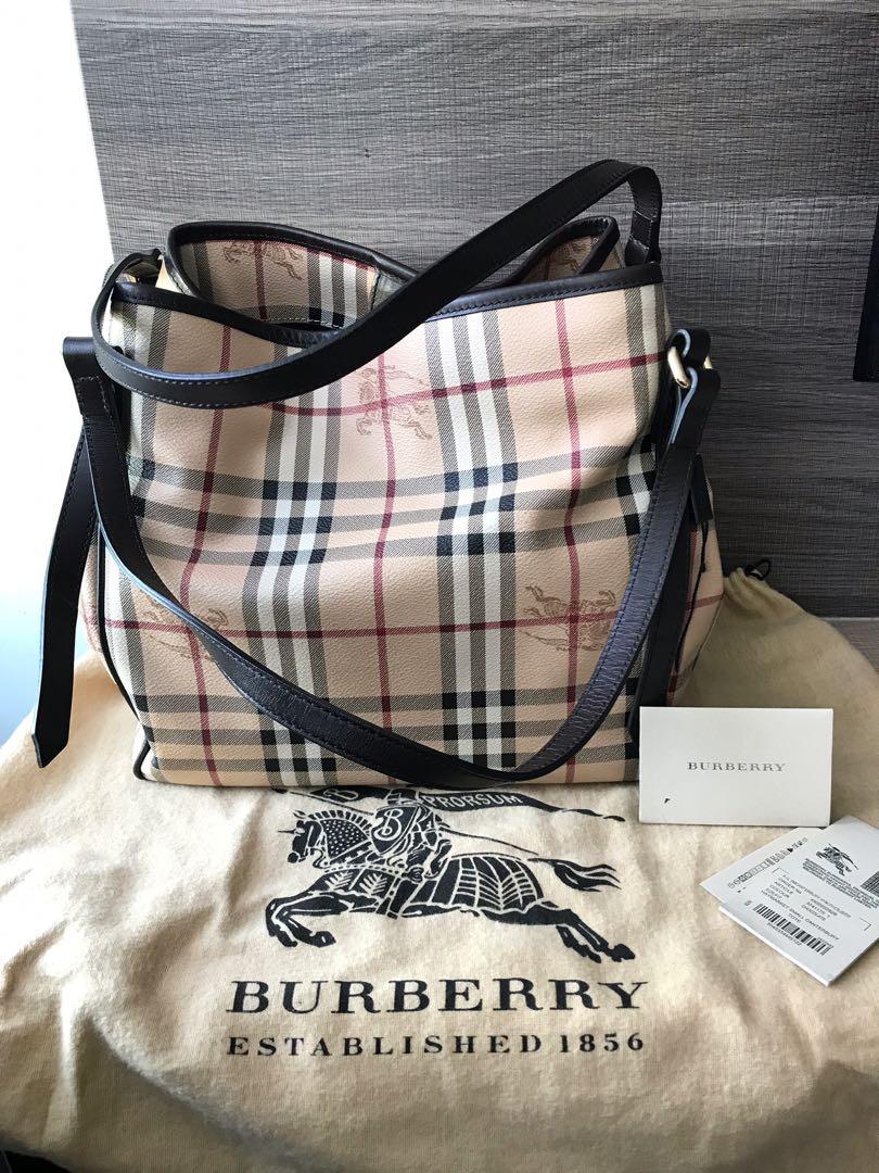 Burberry Haymarket small tote bag 