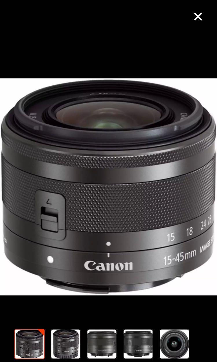 Canon Ef M 15 45mm F 3 5 6 3 Is Stm Photography Lenses On Carousell