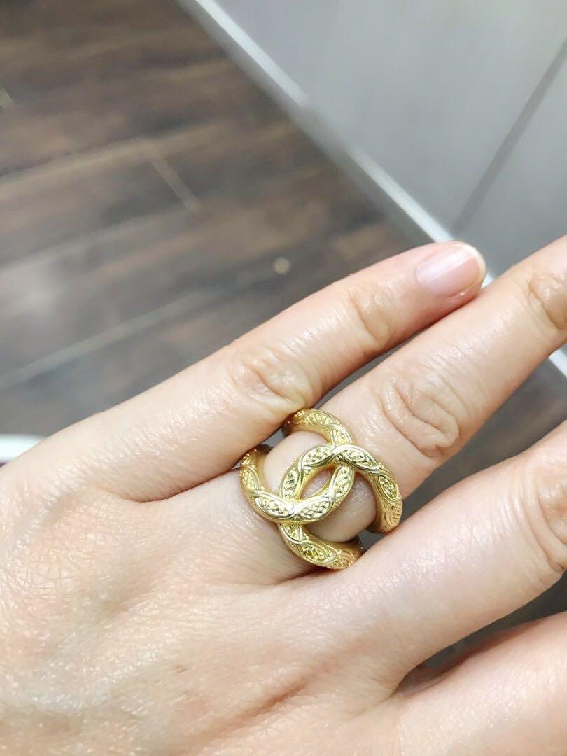 Chanel ring na inspired, Women's Fashion, Jewelry & Organisers 