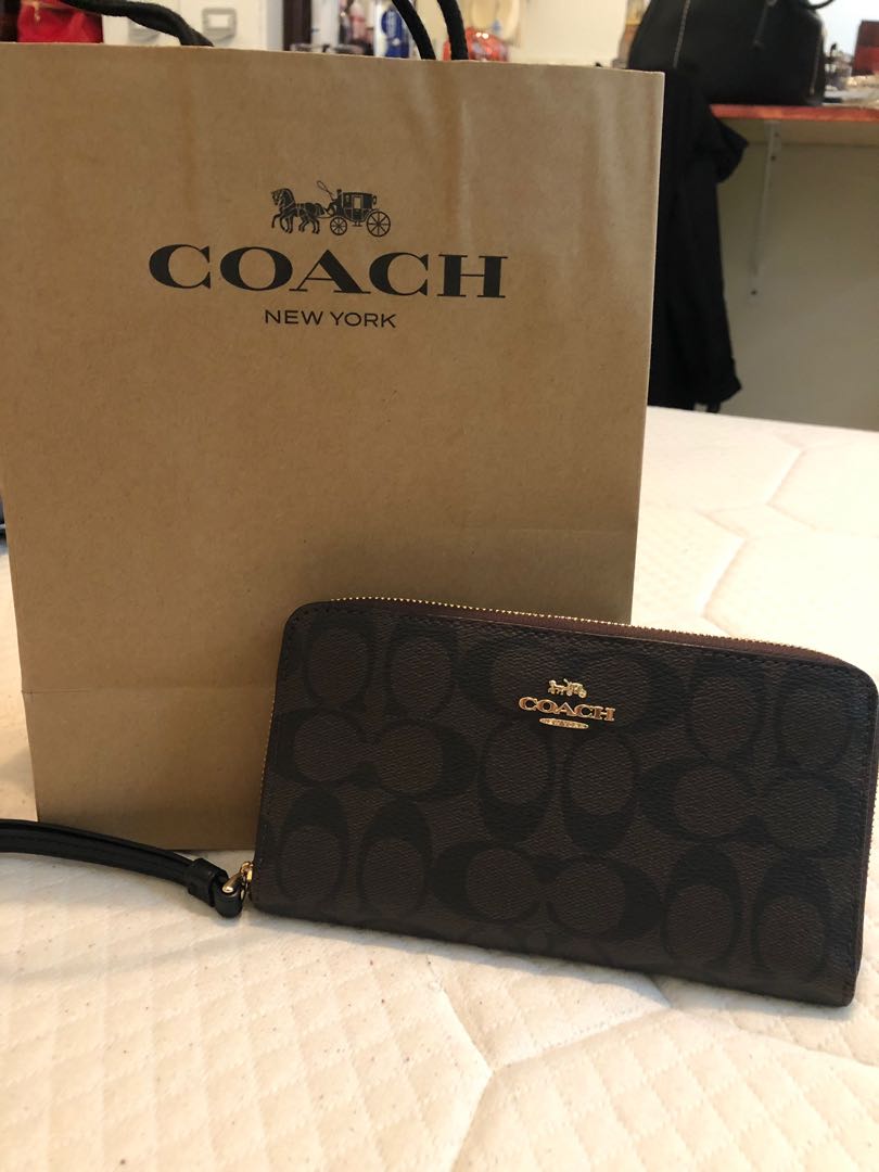 coach handbag with wallet